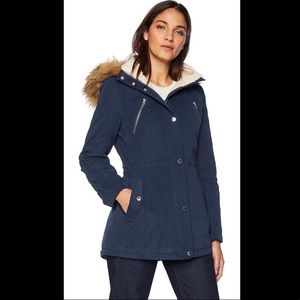 Nautica Faux Fur Trim Parka